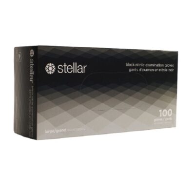 Stellar Nitrile Gloves -Black Large 10 boxes per  Case - Image 2