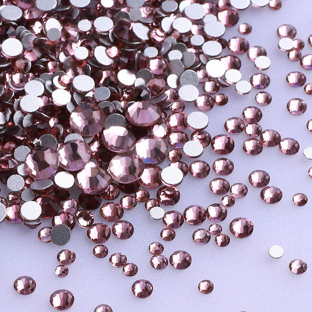 Mix Sizes Light Amethyst Rhinestones 1440pcs