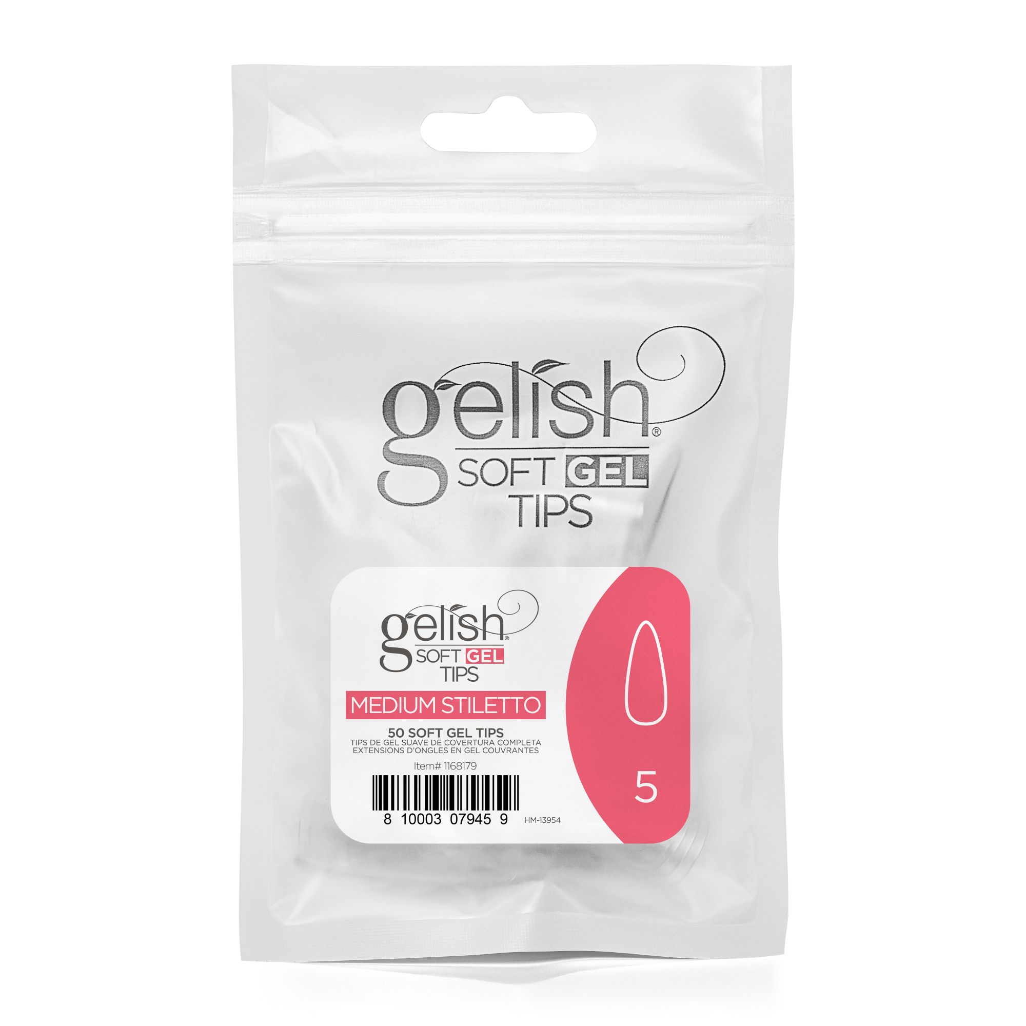 Soft Tips Refill- Medium Stiletto #5 (50 ct)