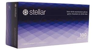Stellar Nitrile Gloves Purple- Medium 10 boxes per Case - Image 2