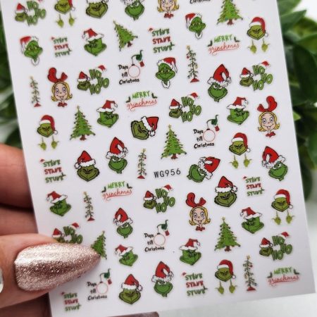 Nail Sticker-Grinch