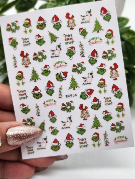 Nail Sticker-Grinch