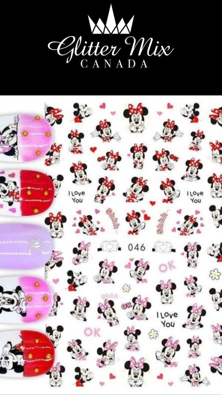 Nail Stickers Minnie Mouse