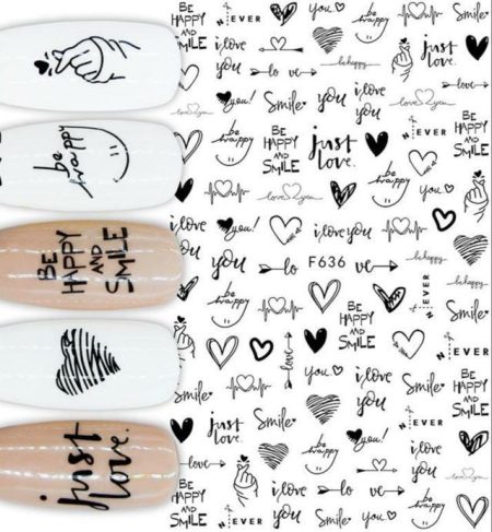 Nail Sticker- Hearts