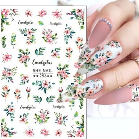 Nail Sticker- Floral Eucalyptus