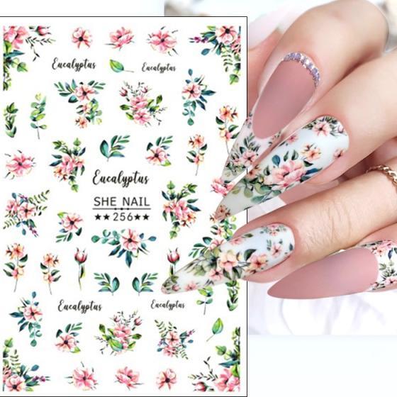 Nail Sticker- Floral Eucalyptus