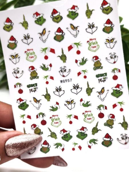 Nail Sticker-Grinch