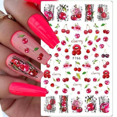 Nail Sticker-Cherries
