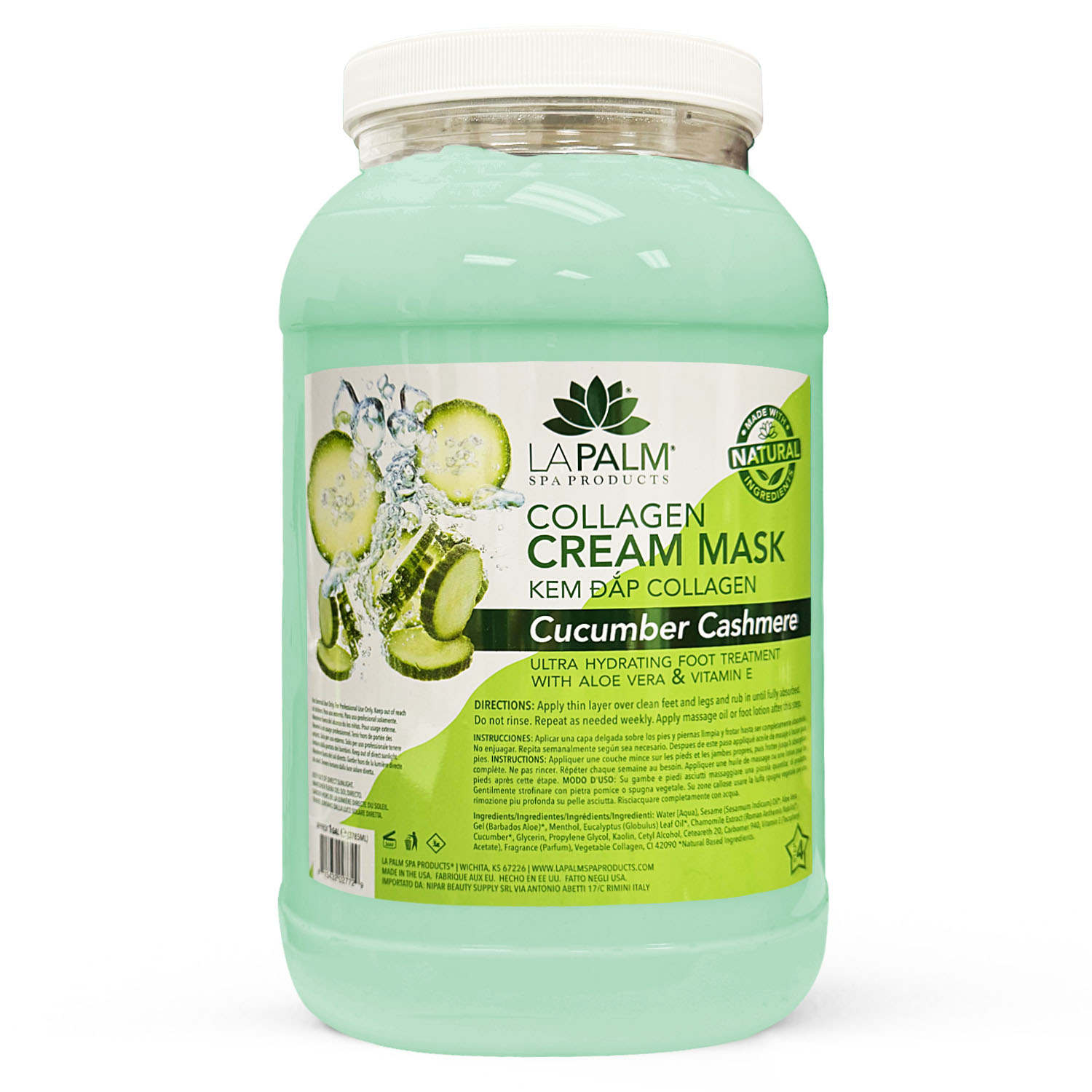 LaPalm Collagen Cream Cucumber Mask