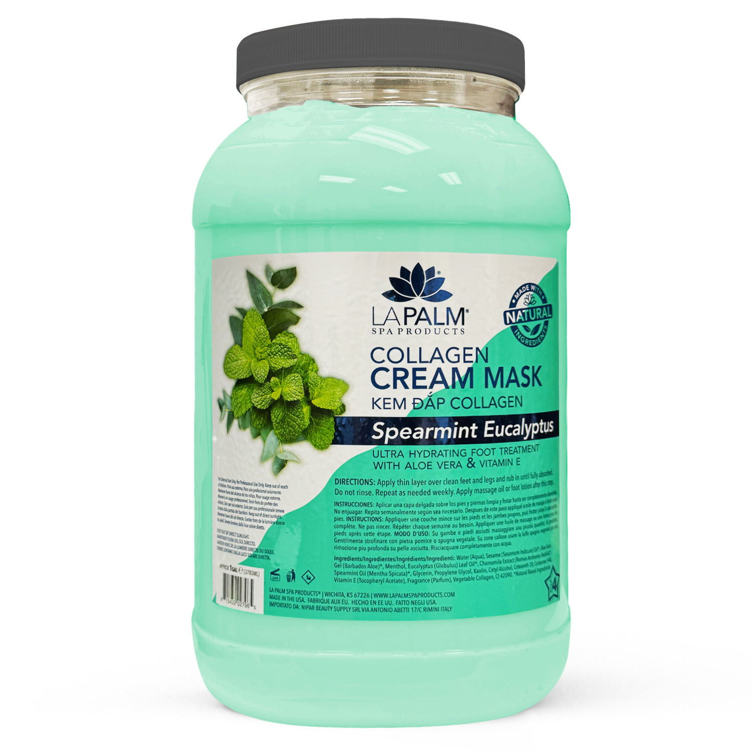 LaPalm Collagen Cream Spearmint and Eucalyptus Mask