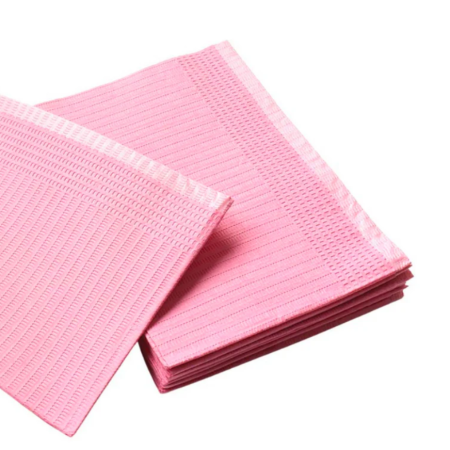 Dusty Rose Dental Bibs 125pc