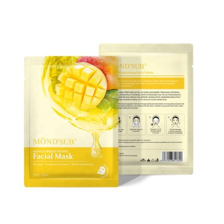 Mon'sub Mango Brightening Collagen Sheet Face Mask 6pcs/box