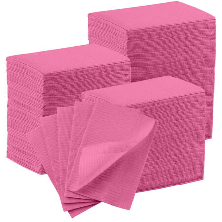 Dark Pink Dental Bibs 125pcs